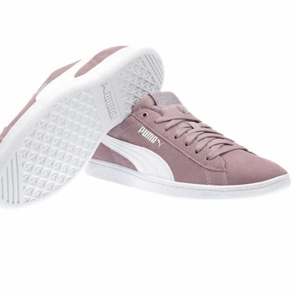 puma ladies vikky suede elderberry